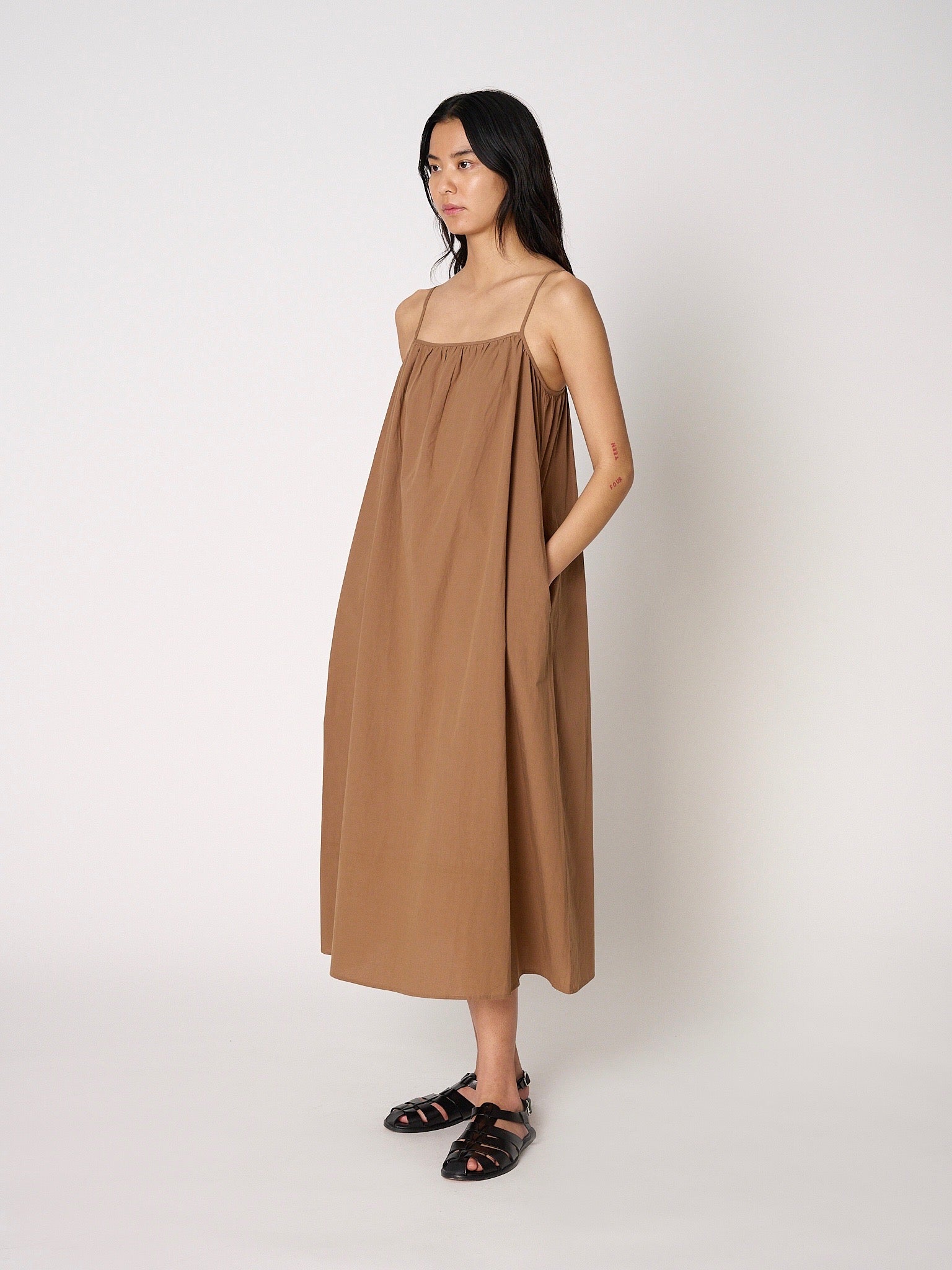 Thumbnail image of Hyeres Dress Voile in Tobacco